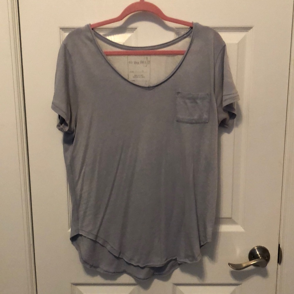 Blue tee